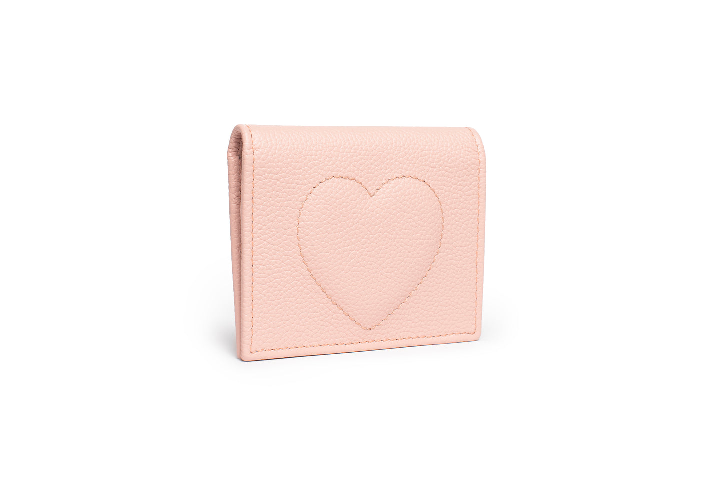 Portafoglio Xs con cuore colore pesco