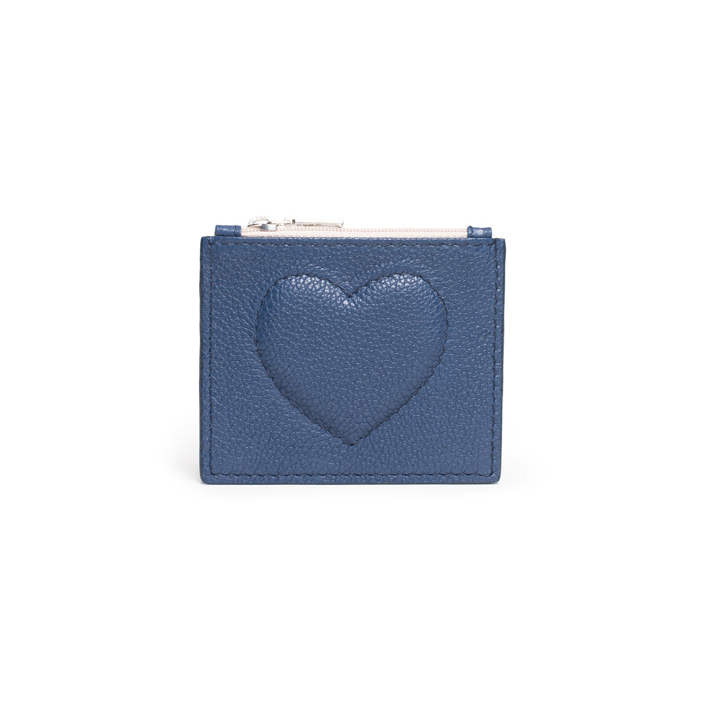 Porta carte di credito con cuore blu