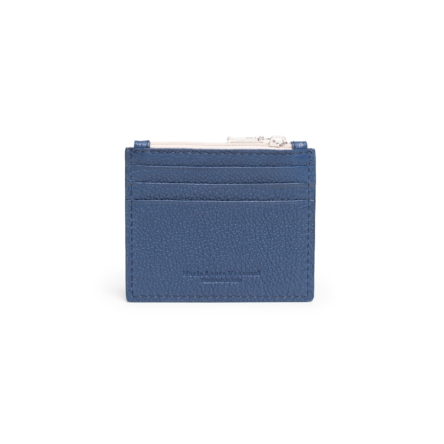 Porta carte di credito con cuore blu