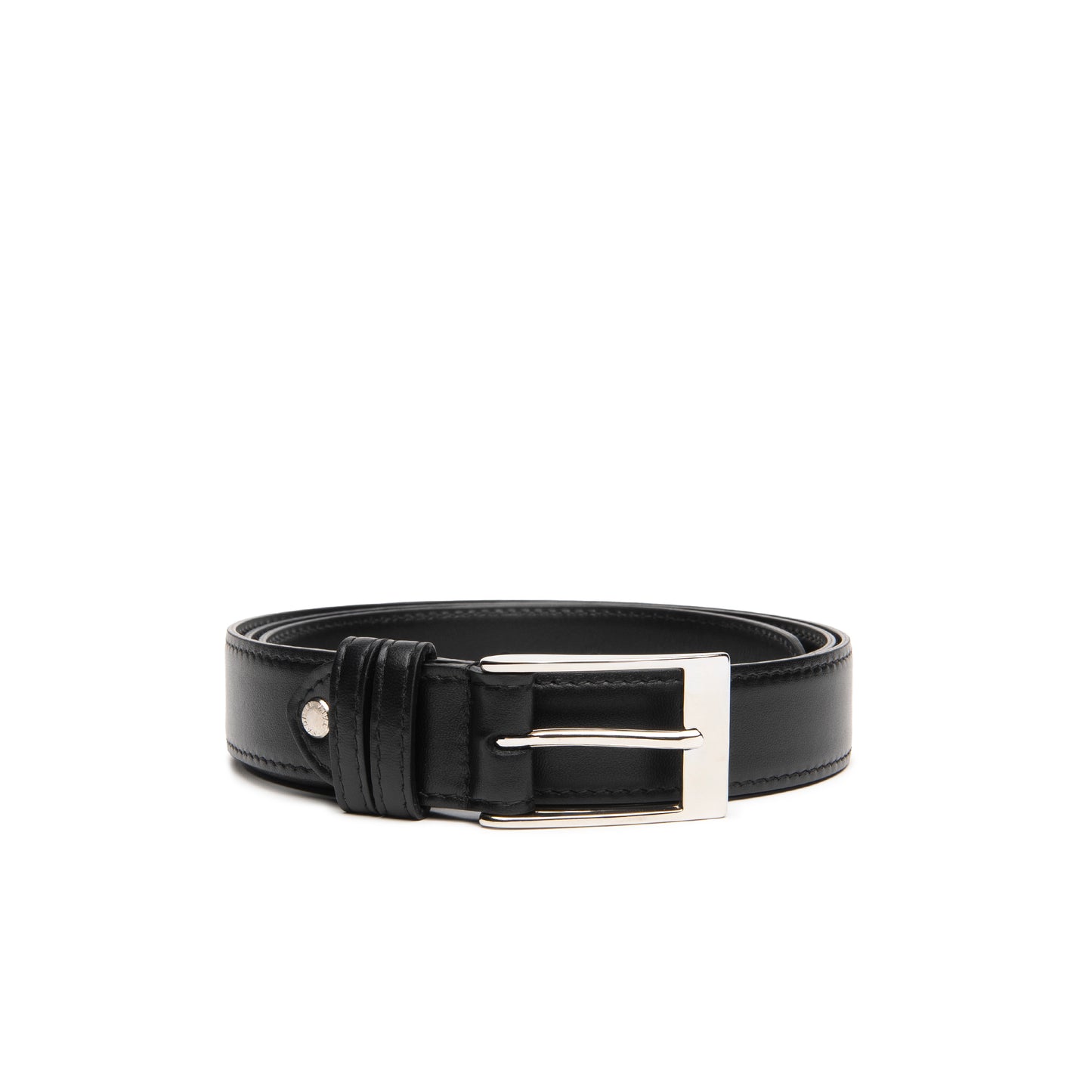 CINTURA IN VITELLO LISCIO NERO