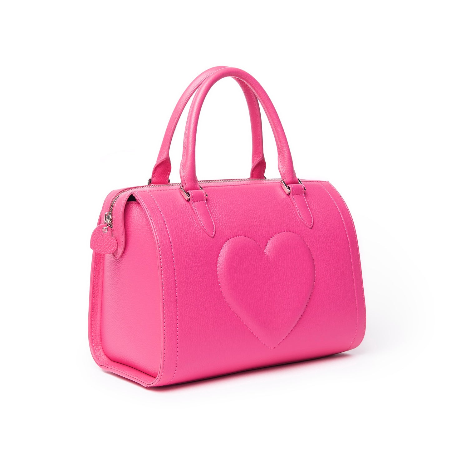 BAULETTO CON CUORE COLORE PEONIA