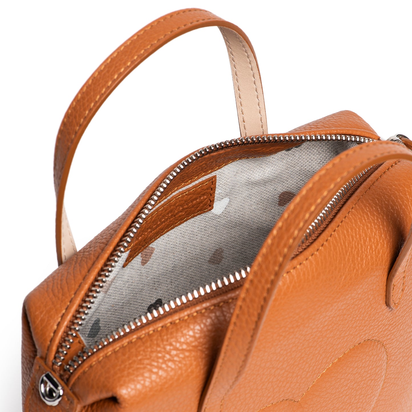 Mini Heart Bag cuoio