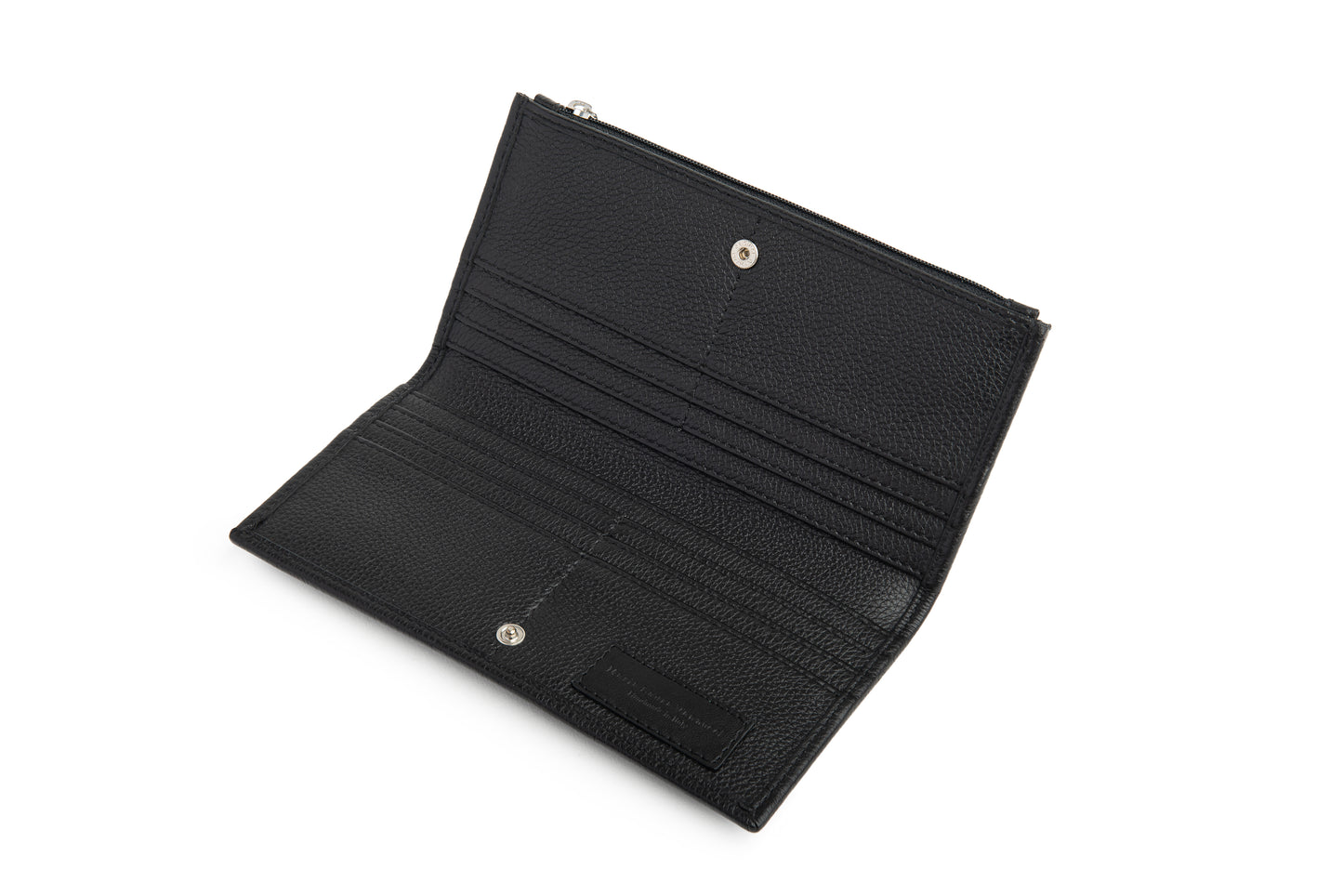 Portafoglio sottile con fiocco colore nero