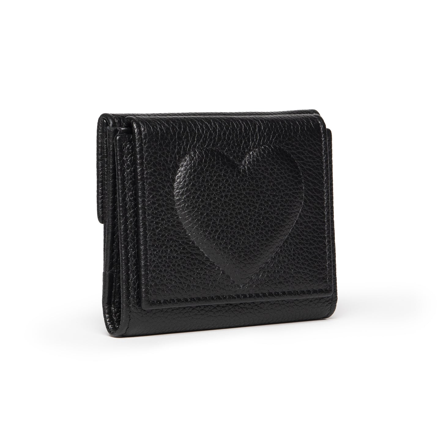 Portafoglio small con cuore colore nero