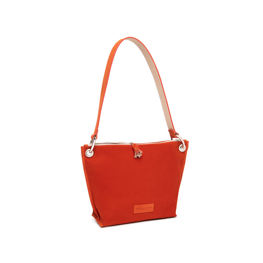 Barchetta in suede colore arancio