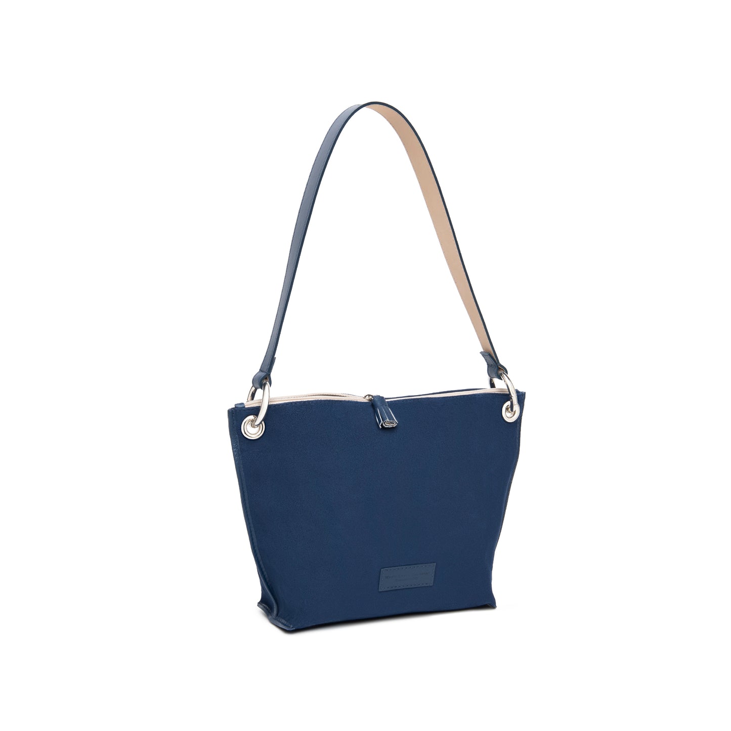 Barchetta in suede colore blu scuro