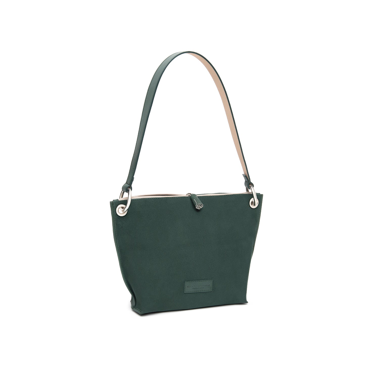 Barchetta in suede colore verde scuro